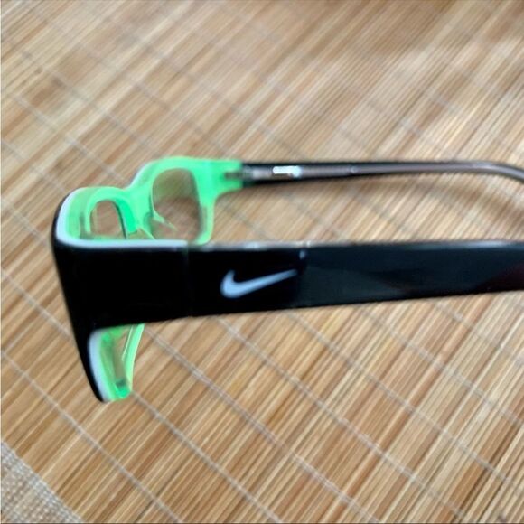 Nike 5515 002 Black Green & White Rectangular Eyeglass/Sunglass Frames Sz OS - Picture 7 of 11